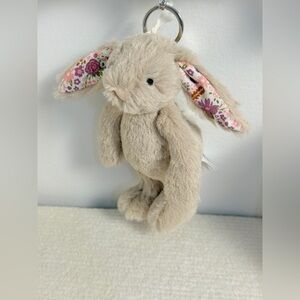 BNWT RARE Jellycat Blossom NWT Beige Bunny 'Petal' Bag Charm Keychain Gift